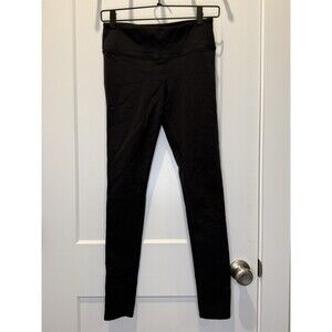 Women’s ALO Yoga High Waist Alosoft Leggings Black Mesh Panel Sides Small S